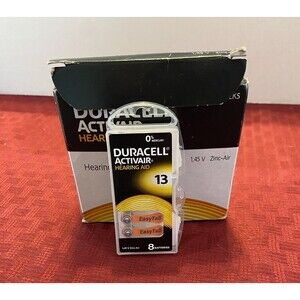 Duracell Activair Hearing Aid Batteries: Size 13 (60 Batteries) Exp: 2025 - 12
